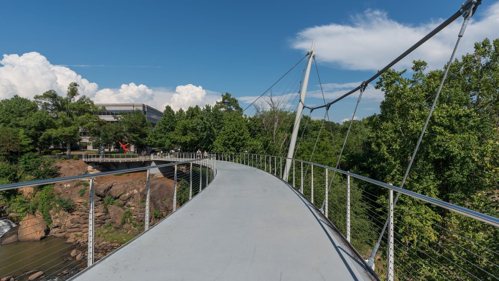 Liberty Bridge at Falls Park on the Reedy, Greenville, South Carolina