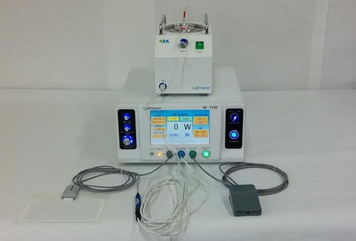 Electrosurgical generator with handpiece, return pad, and footswitch