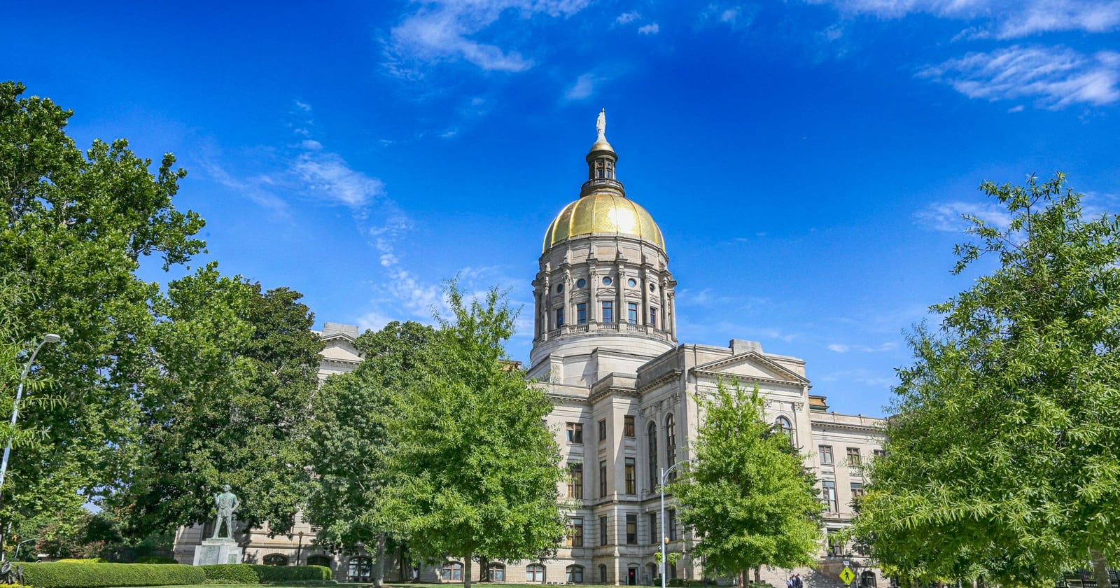 Georgia State Capitol and its gold dome, Atlanta, Georgia